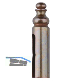 OTLAV Aufsteckh�lse Typ 839, f�r T�rband Typ495 � 14 mm, Messing bronze