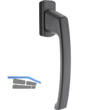 MACO SKB-S/SE/PAS Drehgriff, Vierkant 7x32 mm, Aluminium schwarzbraun eloxiert