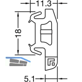 GUTMANN Halter H 50 zu Spree 24 OF, Kunststoff transparent