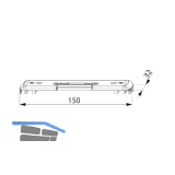 MACO Schlie�teil f�r Kunststoff zu MF, f�r E-�ffner, silberf�rbig (209979)