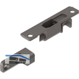 MACO Drehsperre aufschraubbar, selbstschlie�end, graubraun (12068)