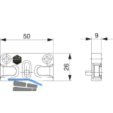 MACO Schlie�teil iS PVC 12/20-13, DIMEX/SCH�CO, silber (96688)