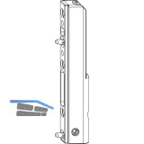 MACO Ecklagerband PVC, mit 3 mm Positionszapfen, 120 kg, wei� (206848)