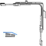 MACO MM Eckumlenkung SFG 2-flg 1iS 1 Schlie�teil silber (222210)