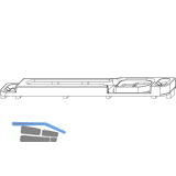 MACO Schlie�teil f. Kantenverschluss, mont. Kippschere, Euronut 7/8/4 (56910)