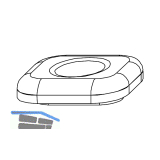 MACO Hubbegrenzung 90�, aufschraubbar, Zinkdruckguss silber (357081)