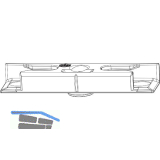 MACO Schlie�teil iS, Falzluft 12mm glatt, Eurofalz 18mm,9V, Positionsz. (96690)