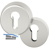 FSB Sicherheits-Zylinderrosette rund, Aluminium silber eloxiert