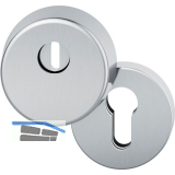 FSB Sicherheits-Zylinderrosette rund mit Kernziehschutz, Edelstahl matt