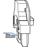WINKHAUS Rahmenteil RT.DFE-TFE.S, Stulpfl�gelgetriebe, silber