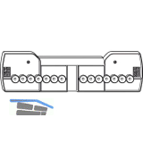 WINKHAUS Bohrlehre LE.B.EL-SL.K-20, f�r Eck- und Scherenlager, �berschlag 20 mm