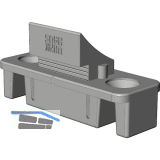WINKHAUS Zwangsverriegelung ZV-FT.P, Fl�gelteil kurz zu Rahmenteil ZV-RT, silber