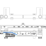 MACO RUSTICO Bohrlehre BLR f�r Band gerade, Abstand 32mm+Plattenkloben