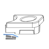 MACO Hubbegrenzung, aufschraubbar, PVC natur (43625)