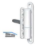 Universalband f.Fenster u.T�ren SCH27-15,Rolle � 15mm,Stahl kunststoffbesch.wei�