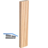 Holzklotz Esche lackiert 80 x 6 x 4 natur