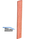 Holzklotz Esche lackiert 80 x 8 x 2 rot