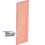 Holzklotz Esche lackiert 80 x 10 x 2 rot