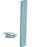 Holzklotz Esche lackiert 80 x 10 x 5 blau