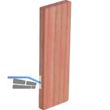 Holzklotz Esche lackiert 80 x 12 x 6 rot