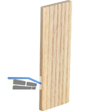 Holzklotz Esche lackiert 80 x 20 x 4 natur