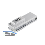 Eckschloss US 10 Universal light, PZ, Glas 10 - 12 mm, (03.608) Edelstahl