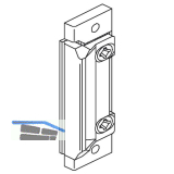 Austauschst�ck f�r Rollenfalle Secury, Eurofalz 20 x 8 mm, Stahl verzinkt