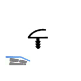 Dichtungsprofil PTD 3018, 3 mm Nut, Falz 11 mm, Kunststoff braun