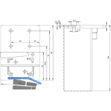 Schwellenhalter BRS Universal, Kunststoff schwarz