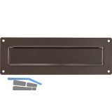 Au�eneinwurfblende PORTA 796, 304 x 101 x 3 mm, schwarz-braun, metallic matt