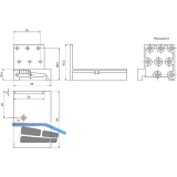 Universal-Schwellenhalter EIFEL T, gr��er/gleich 62 mm, Kunststoff schwarz