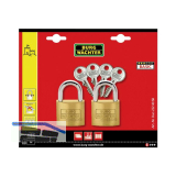 BURG-W�CHTER Vorhangschloss-Set Duo 222 40, gleichsperrend SB-2