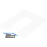 ROTO Euroklick Distanzplatte 65 x 52.5 x 1 wei�
