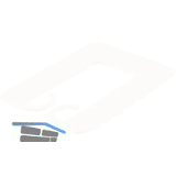 ROTO Euroklick Distanzplatte mit Sperrhaken 40 x 30 x 1 wei�