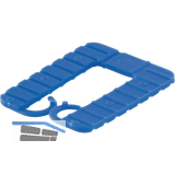 ROTO Euroklick Distanzplatte mit Sperrhaken 40 x 30 x 2 blau