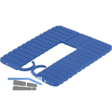 ROTO Euroklick Distanzplatte mit Sperrhaken 65 x 52.5 x 2 blau