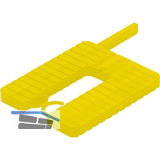 ROTO Euroklick Distanzplatte mit Sperrhaken & Montagehilfe 65 x 52.5 x 4 gelb