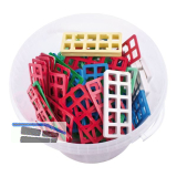 Justierkl�tze - Kunststoff, 80 x 50 x 7 mm, Kunststoff braun