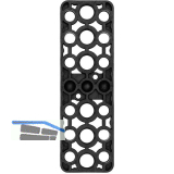 GV Unterlegplatte, 160 x 50 x 10 mm, Kunststoff schwarz