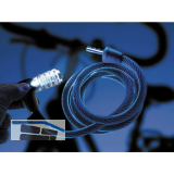 BURG-W�CHTER Spiral-Kabelschloss 230 L mit Licht SB, L�nge 1800 mm