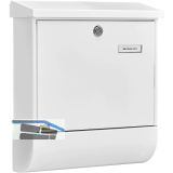 BURG Briefkasten VARIO-SET - mit Zeitungsbox, Stahl verzinkt wei�