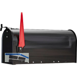 BURG St�nderbriefkasten U.S. MAILBOX, Stahlblech schwarz lackiert
