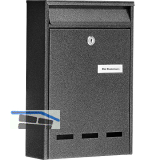 BURG Aufh�ngebriefkasten POCKET - Stahlblech verzinkt eisenf�rbig