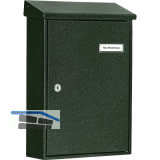 BURG Aufh�ngebriefkasten LETTER - Stahl verzinkt gr�n