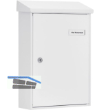 BURG Aufh�ngebriefkasten LETTER - Stahl verzinkt wei�