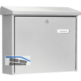 BURG Aufh�ngebriefkasten JOURNAL - Stahlblech verzinkt silberf�rbig