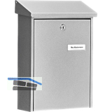 BURG Aufh�ngebriefkasten DAILY - Stahl verzinkt silberf�rbig