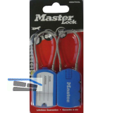 MASTER LOCK Kabelschloss 4684 EURTCOL mit Zahlenkombination, bunt SB