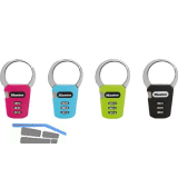 MASTER LOCK Karabinerschloss Ring 84 mm mit Zahlenkombination SB