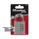 MASTER LOCK Vorhangschloss 7640 EURD Zahlenschloss, 40 mm, Aluminium Finish, SB